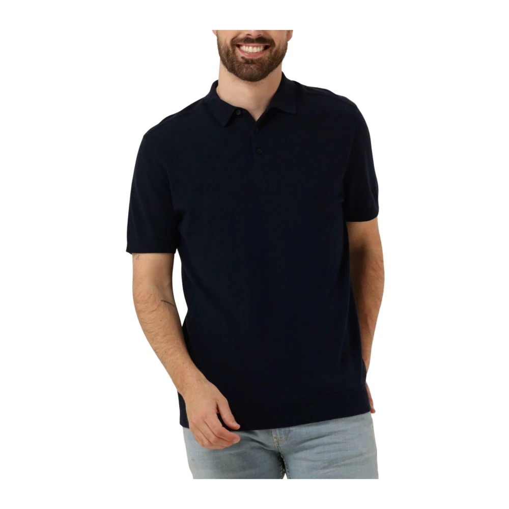 Selected Men Blau - Gestricktes Polo Shirt - Gr. - S - Bild 5