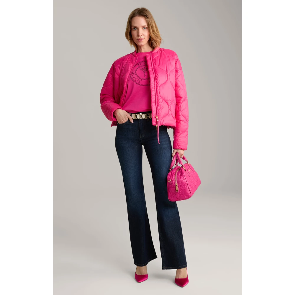 Joop! Dames Flared Jeans Donkerblauw Blue Dames