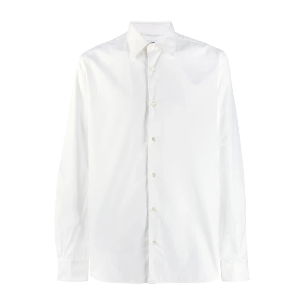 Aspesi Witte Slim-Fit Katoenen Overhemd White Heren