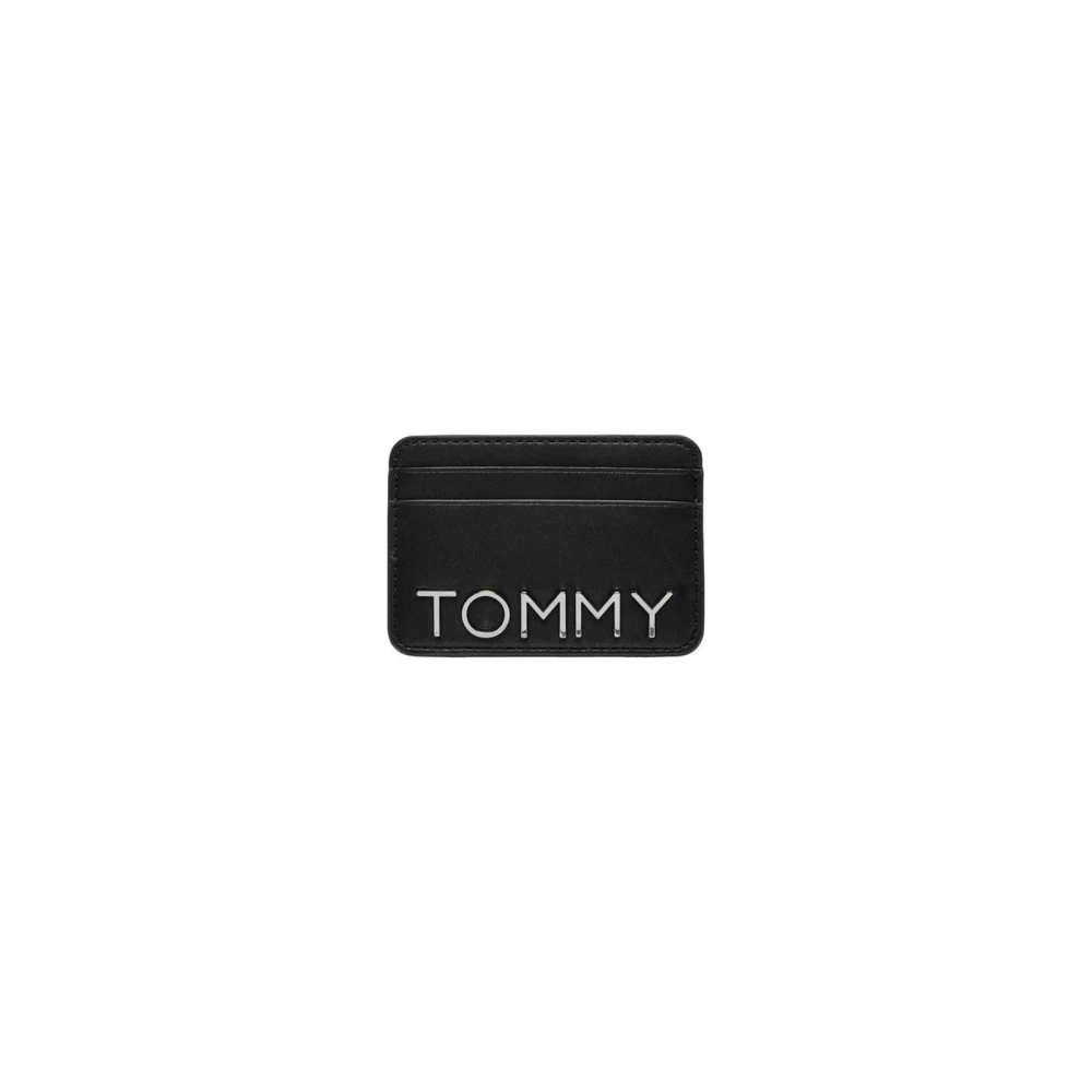 Tommy Jeans Snygg Svart Korthållare Plånbok Black, Dam