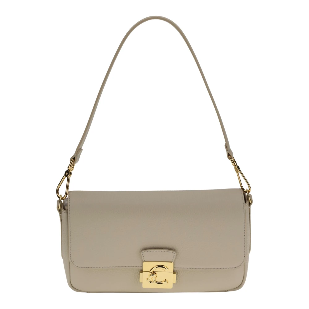 Coccinelle Women's Beige Shoulder Bags, One Size, Top Handle Foldover Bag