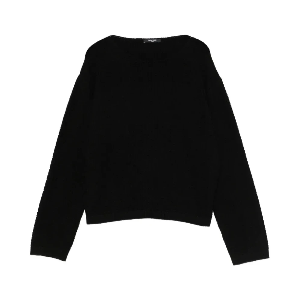Balmain Unisex Kids Black Statement Cardigan - Kids Knitwear - 13 Y - Kids