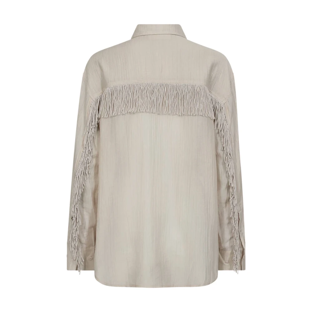 Copenhagen Muse Blouse Lange Mouw Shirt Beige Dames