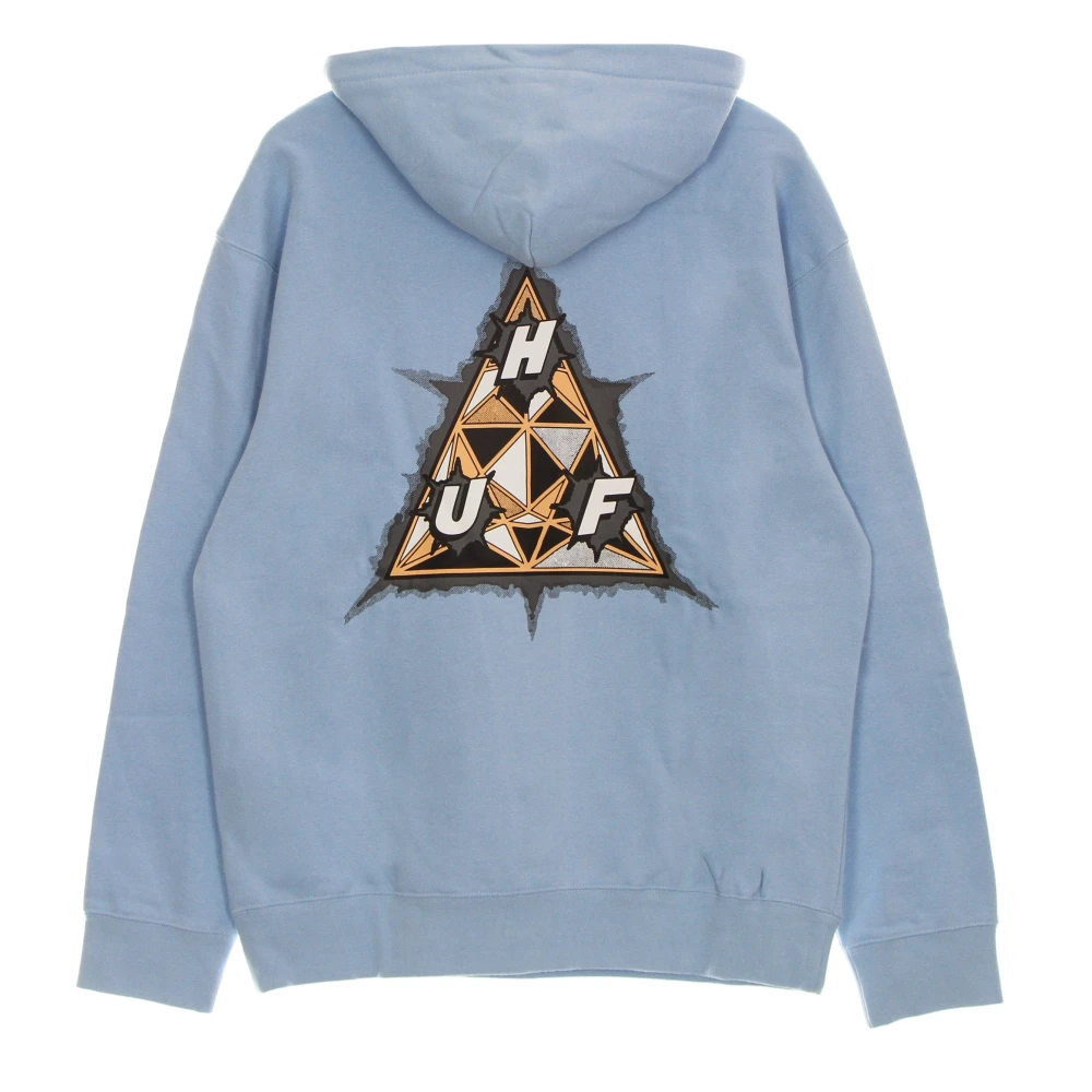 HUF Blauwe hoodie met trekkoord capuchon Blue Heren