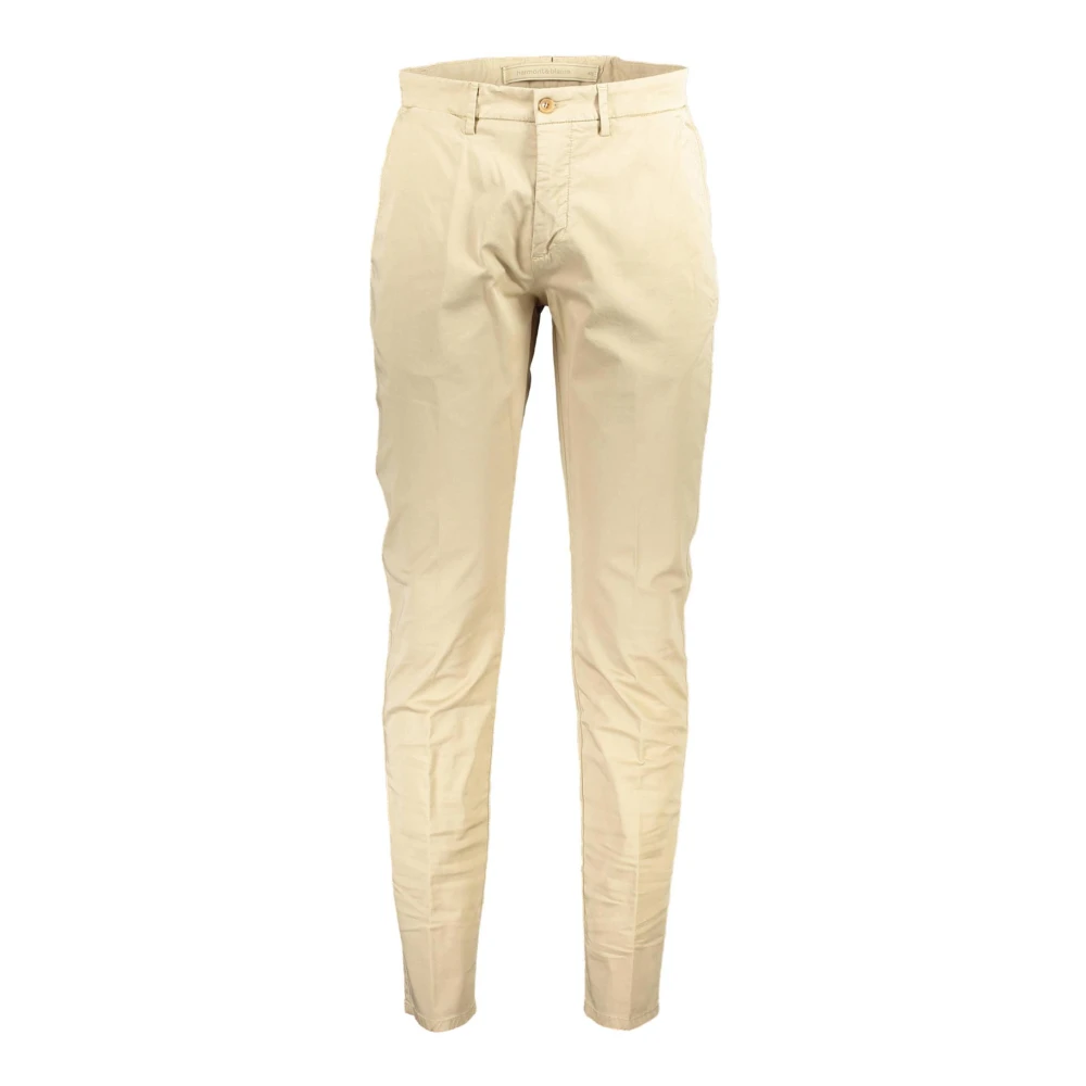 Harmont & Blaine Beige Cotton Chinos Trousers - Male - Chinos - Xl - Trousers