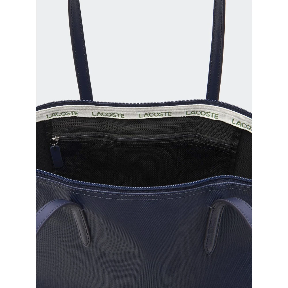 Lacoste Tas met effen kleur en logo Blue Dames
