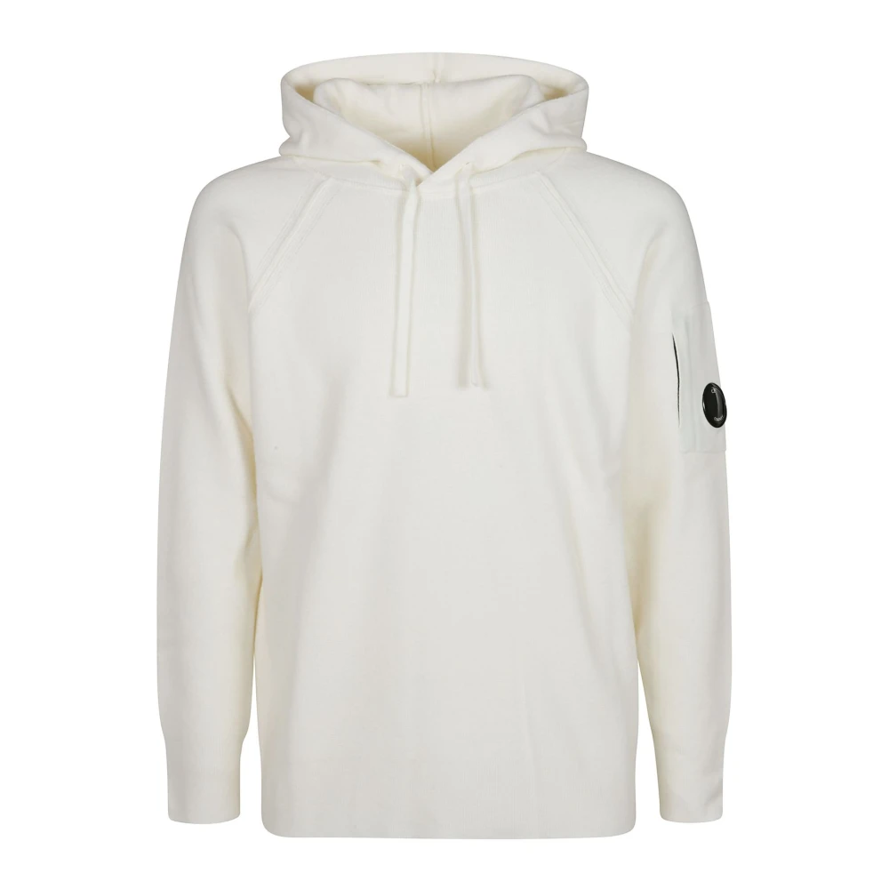 C.P. Company Gebreide Hoodie voor Stijlvolle Look White Heren