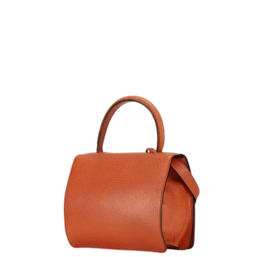 Loewe Pre-owned Leather handbags Orange Dames