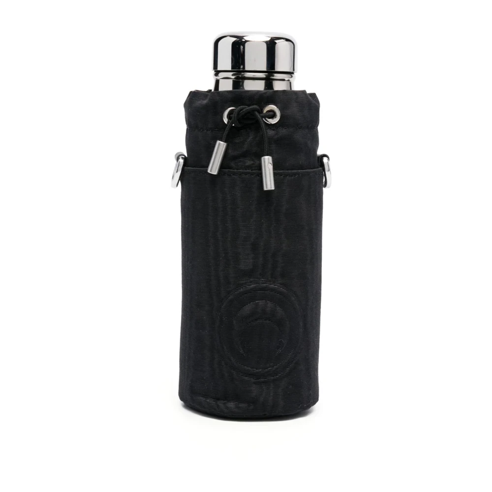 Marine Serre Zwarte Thermoire fles en denim houder Black Dames