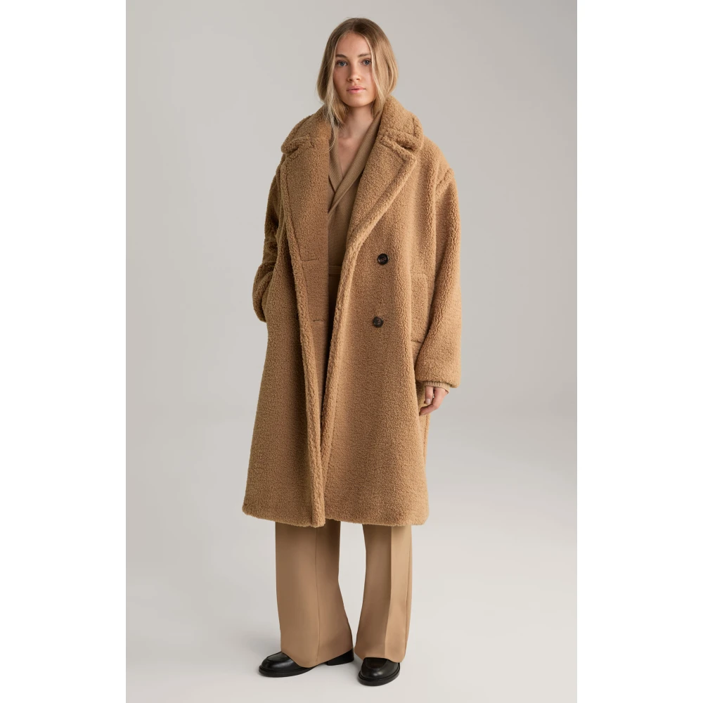Joop! Zandbruine Teddy Bontjas Beige Dames
