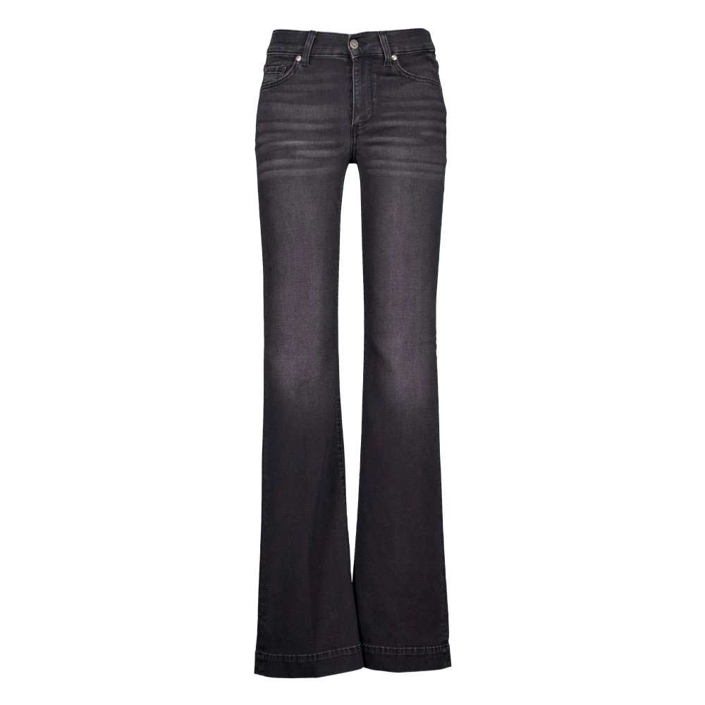 Liu Jo Zwarte Flared Jeans Black Dames