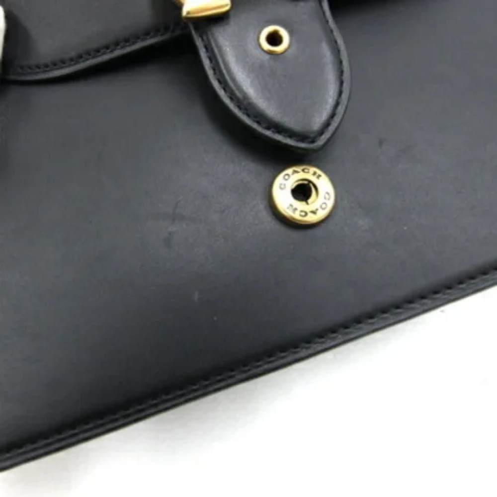 Coach Pre-owned Leather handbags Black Dames