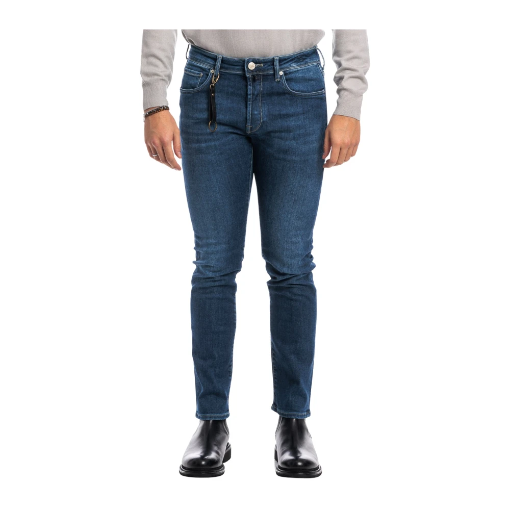 Incotex Homme Bleu Jeans, Taille: W37 Jean Slim-Fit Stretch