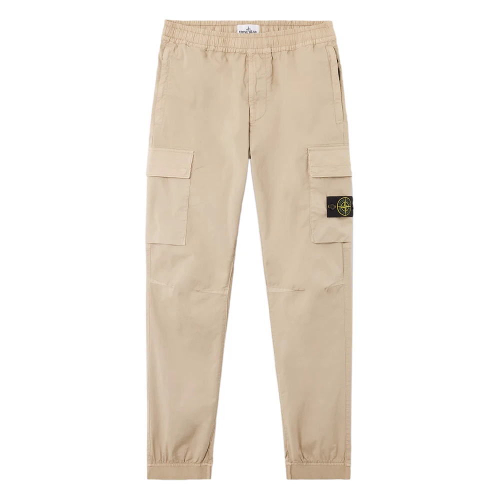 Stone Island Beige Cargo Jogger Broek Beige Heren