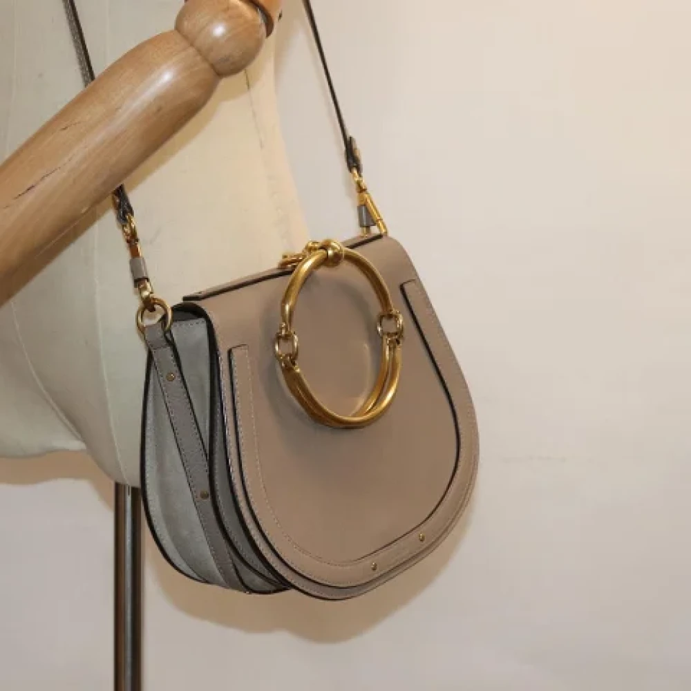 Chloé Pre-owned Leather handbags Beige Dames
