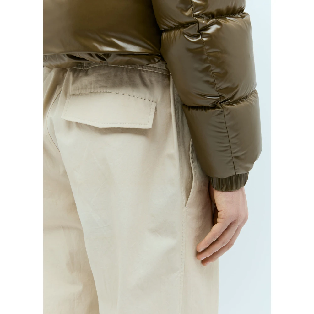Moncler Poplin Trekkoordbroek Beige Heren