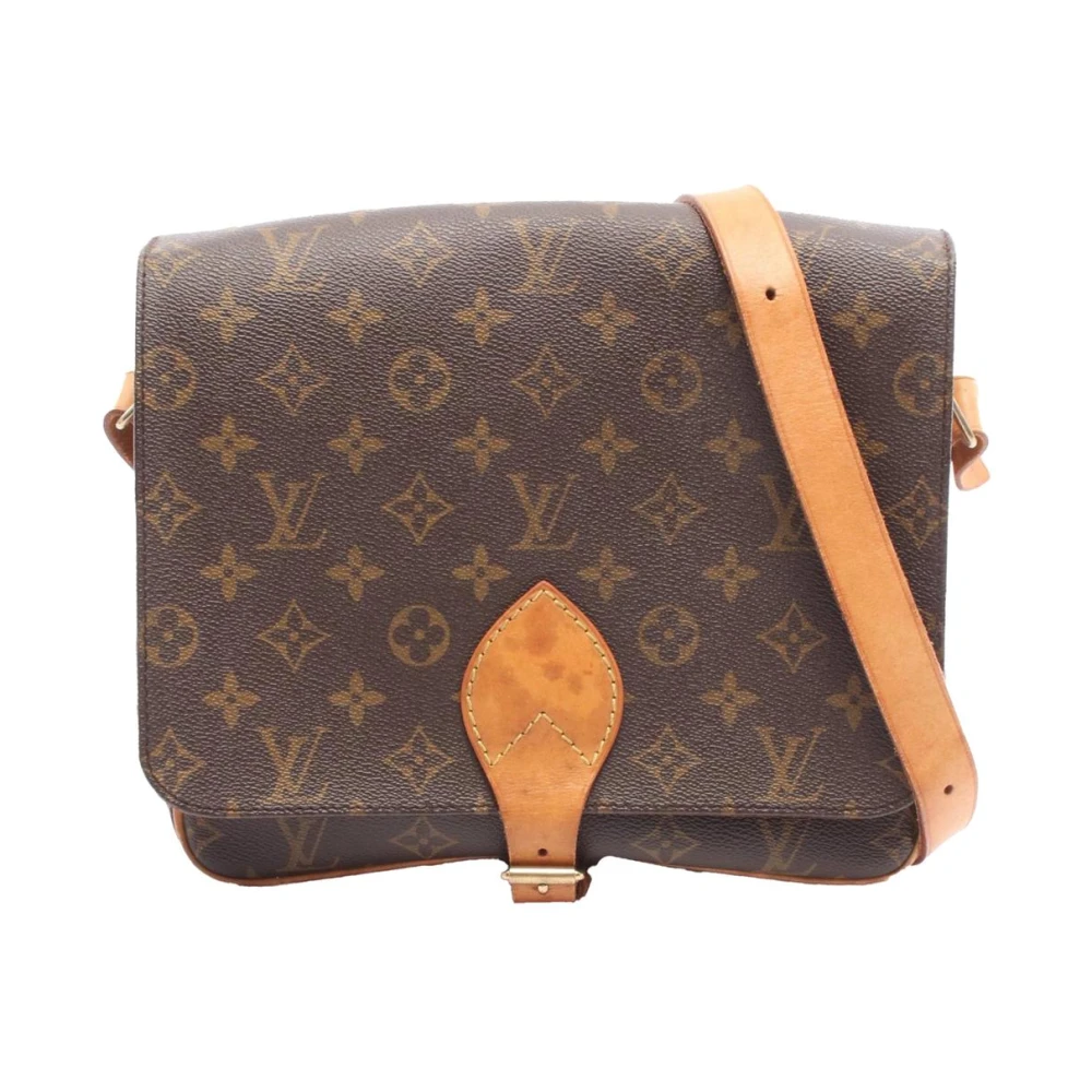 Louis Vuitton Vintage Women's Brown Pre-Owned Vintage Monogram Canvas Crossbody Bag