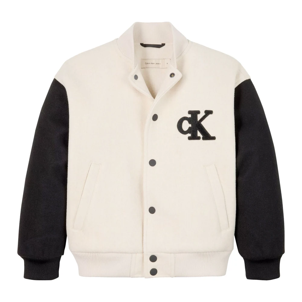 Calvin Klein Jeans Varsity Bomberjacka Beige, Unisex