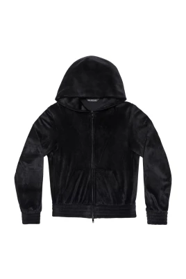 Luxe Full-Zip Hooded Sweatshirt