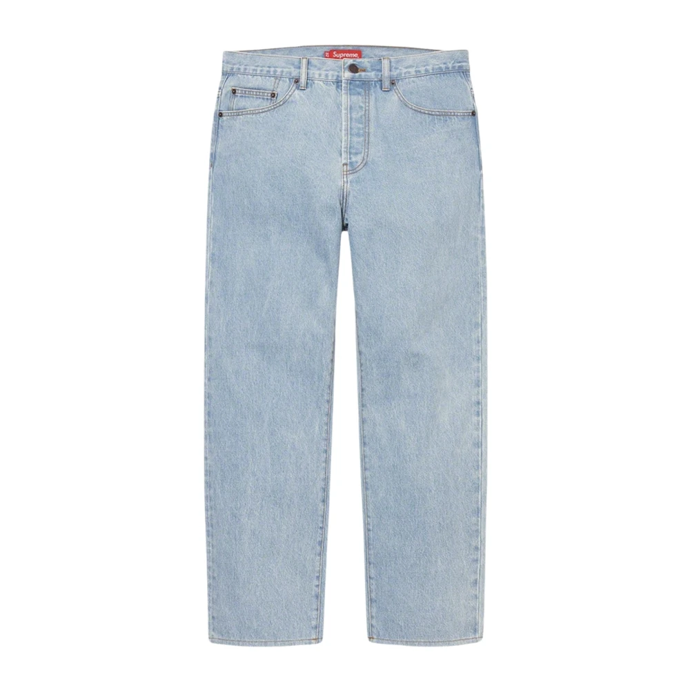 Supreme Klassieke Blauwe Jeans Limited Edition Blue Heren