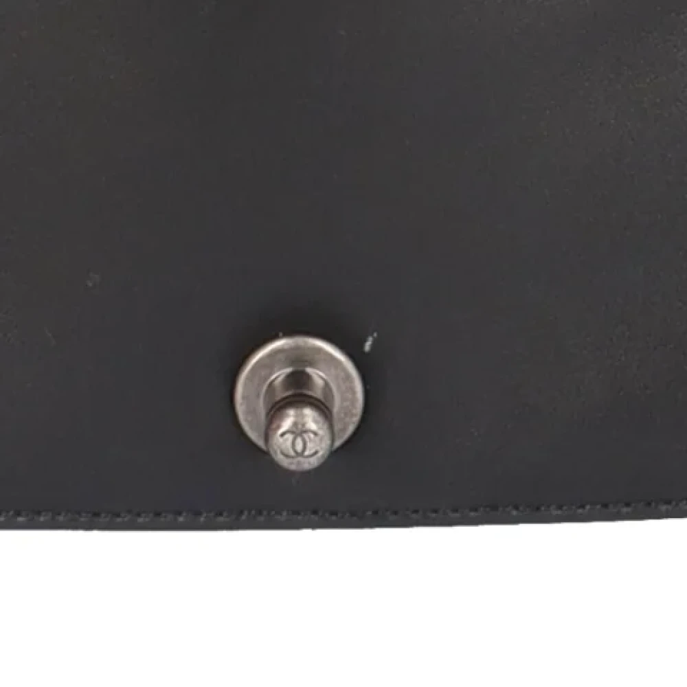 Chanel Vintage Pre-owned Leather shoulder-bags Black Dames
