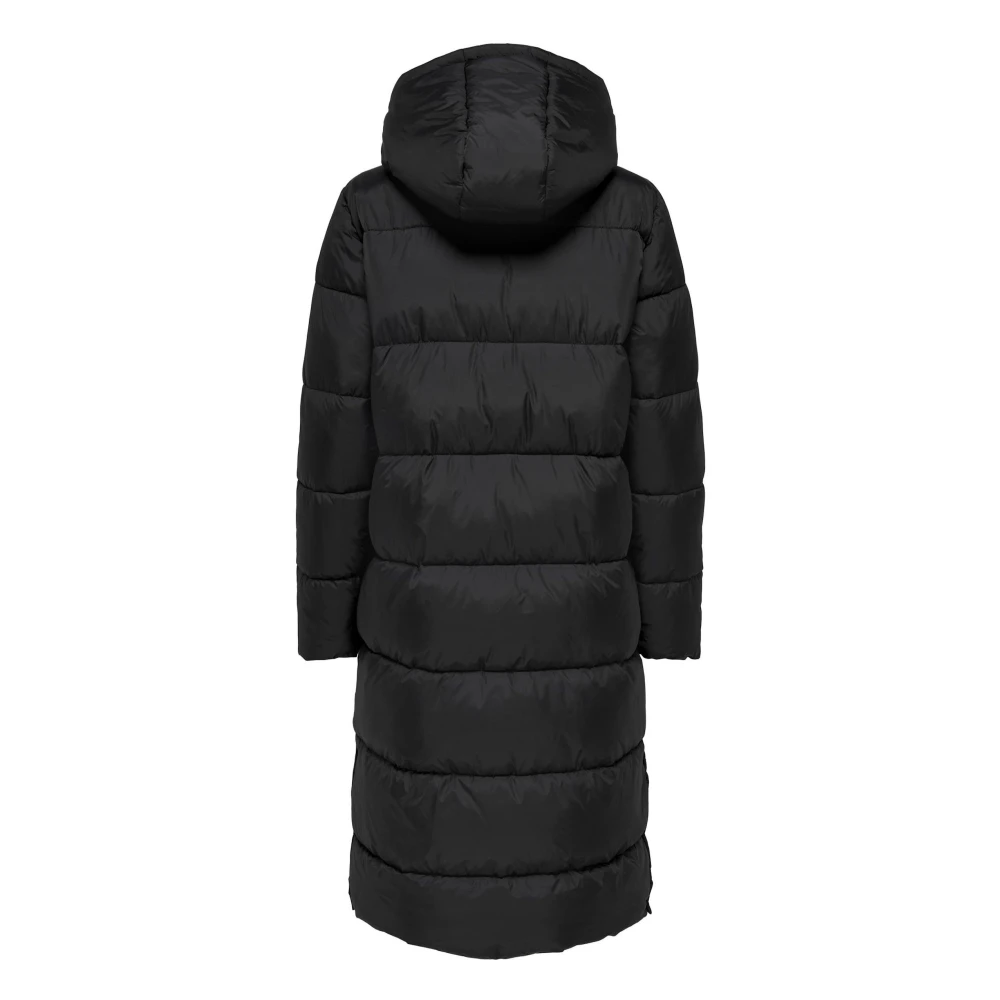 Only Montana Lange Gewatteerde Jas Black Dames
