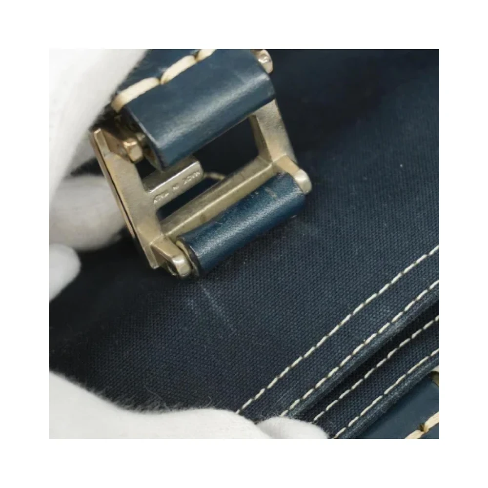 Fendi Vintage Pre-owned Cotton fendi-bags Blue Dames