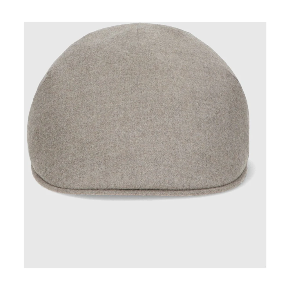 Borsalino Duckbill Flat Cap Rain System Gray Unisex