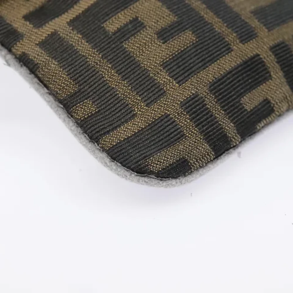 Fendi Vintage Pre-owned Canvas pouches Black Dames