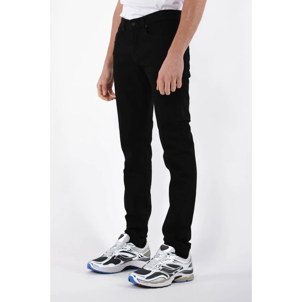 Dondup Skinny Fit Gebruikte Jeans met Metalen Logo Black Heren