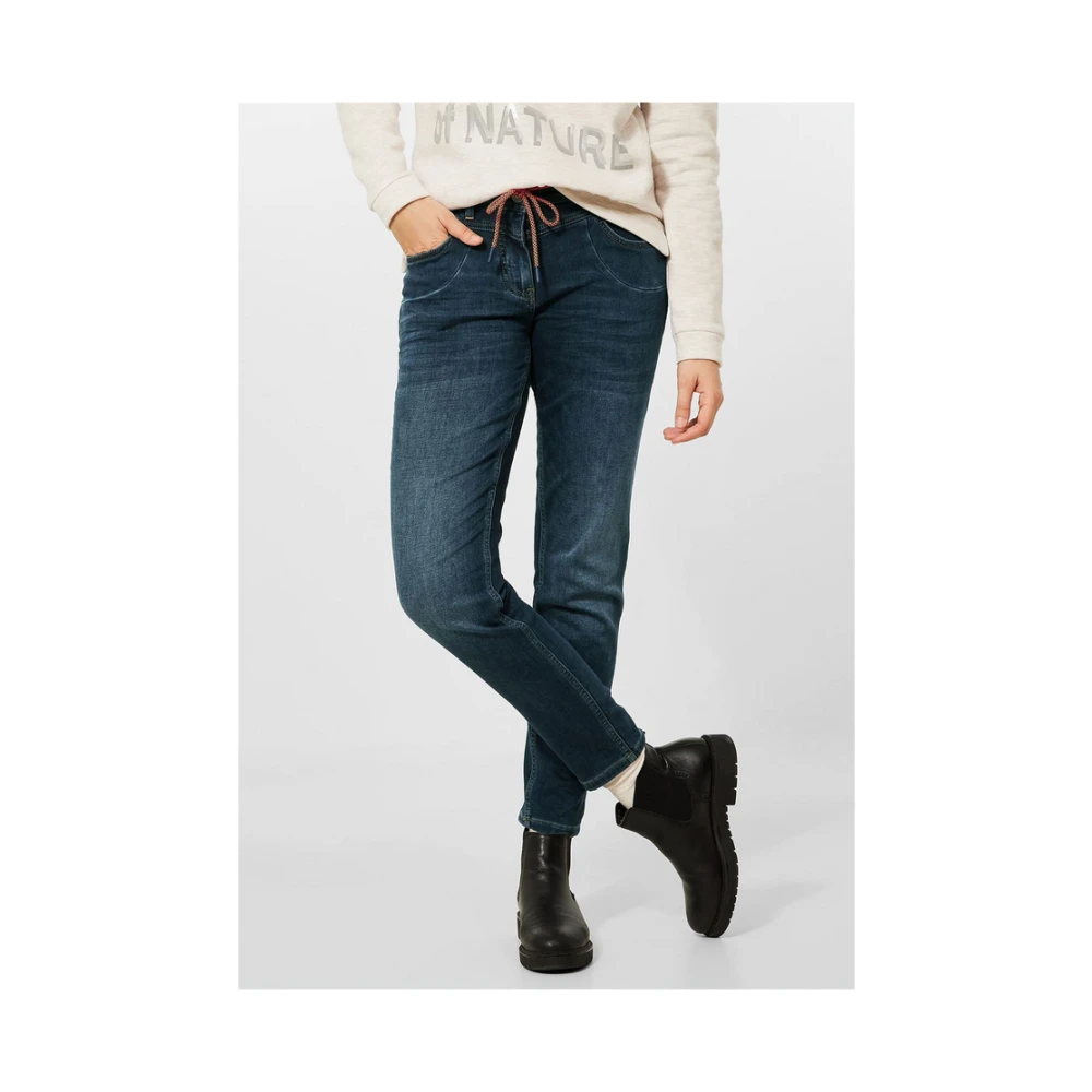 cecil Stijlvolle Denim Jeans Blue Dames