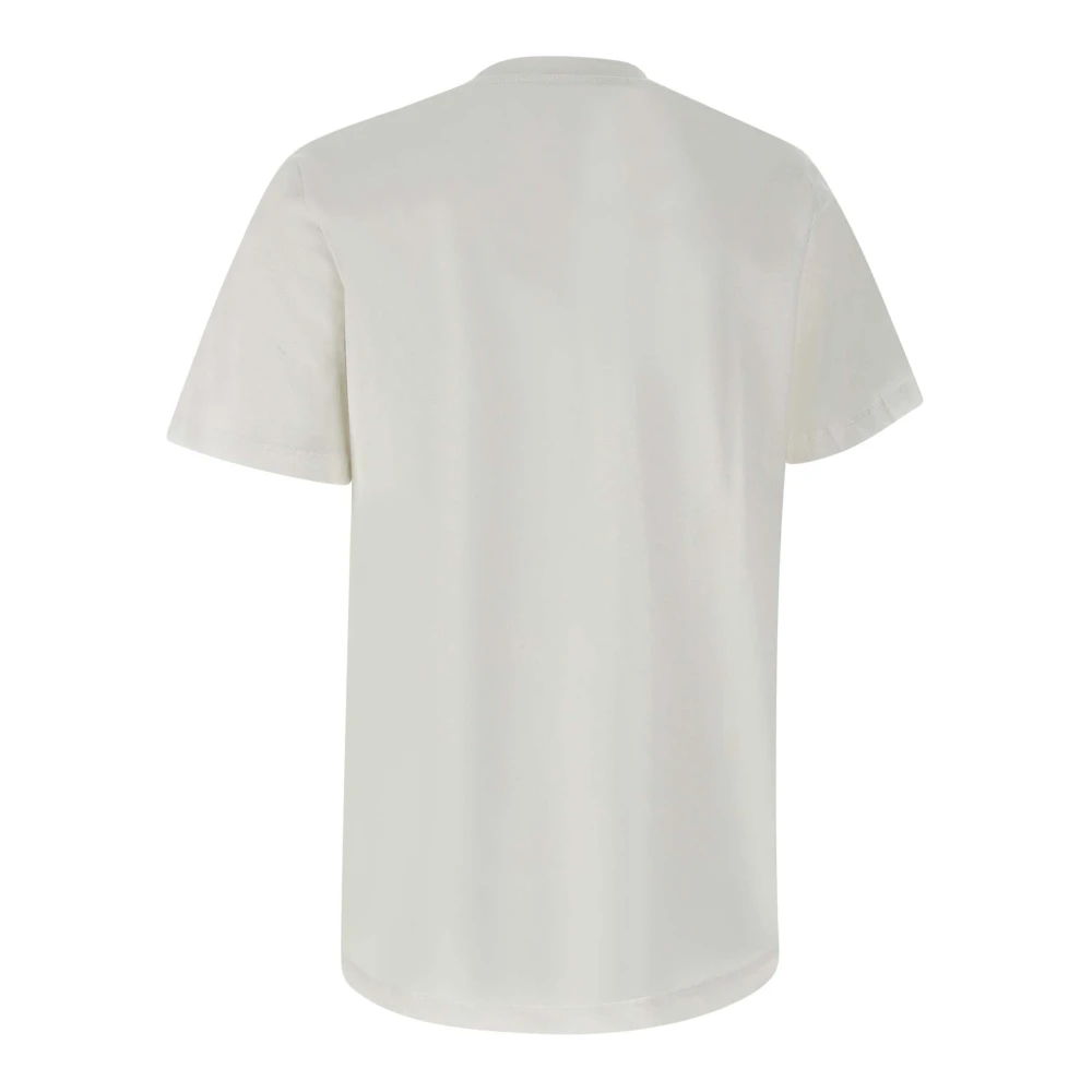 Elisabetta Franchi Logo Versierd Katoenen T-shirt White Dames