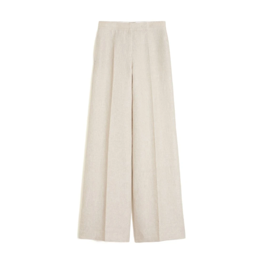 Max Mara Women's Beige Wide Trousers, Xs, Wide Trousers