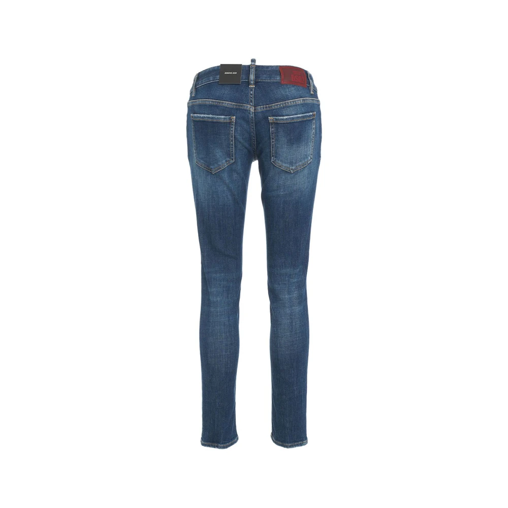 Dsquared2 Blauwe Skinny Jeans Verhoog Garderobe Stijl Blue Dames