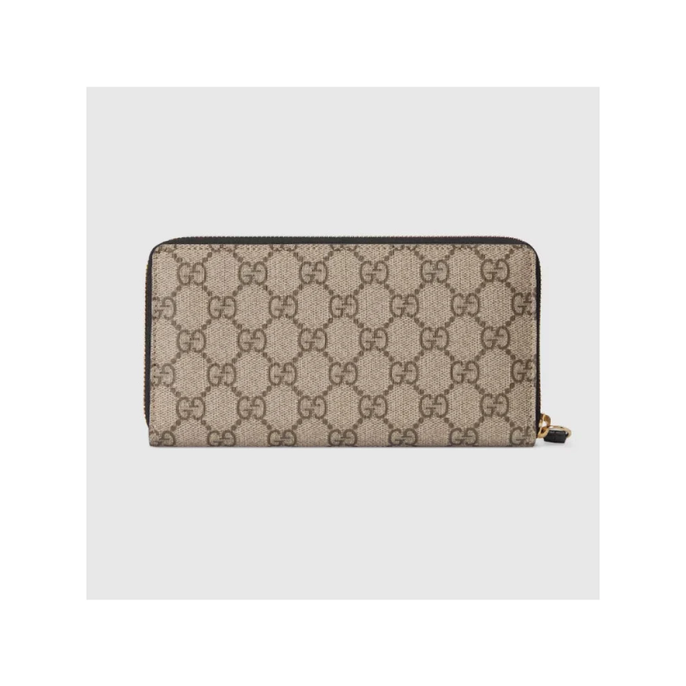 Gucci Bicolor GG Marmont ritsportemonnee Beige Dames