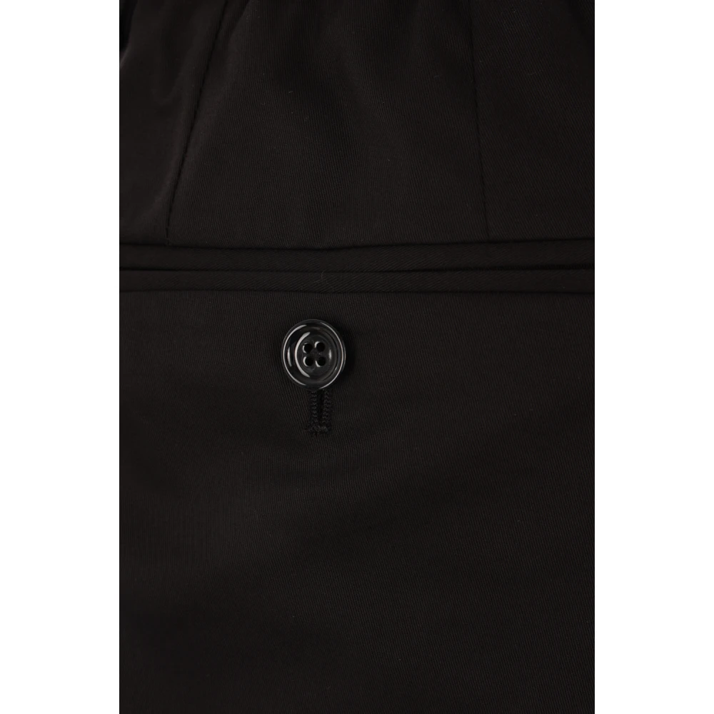 Dolce & Gabbana Zwarte Katoenen Stretch Shorts Black Heren