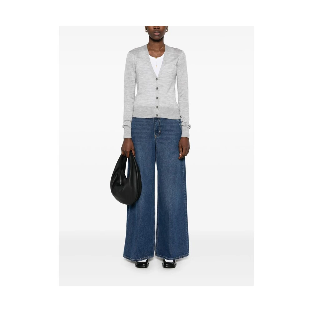 Calvin Klein Grijze Knopen Trui Gray Dames
