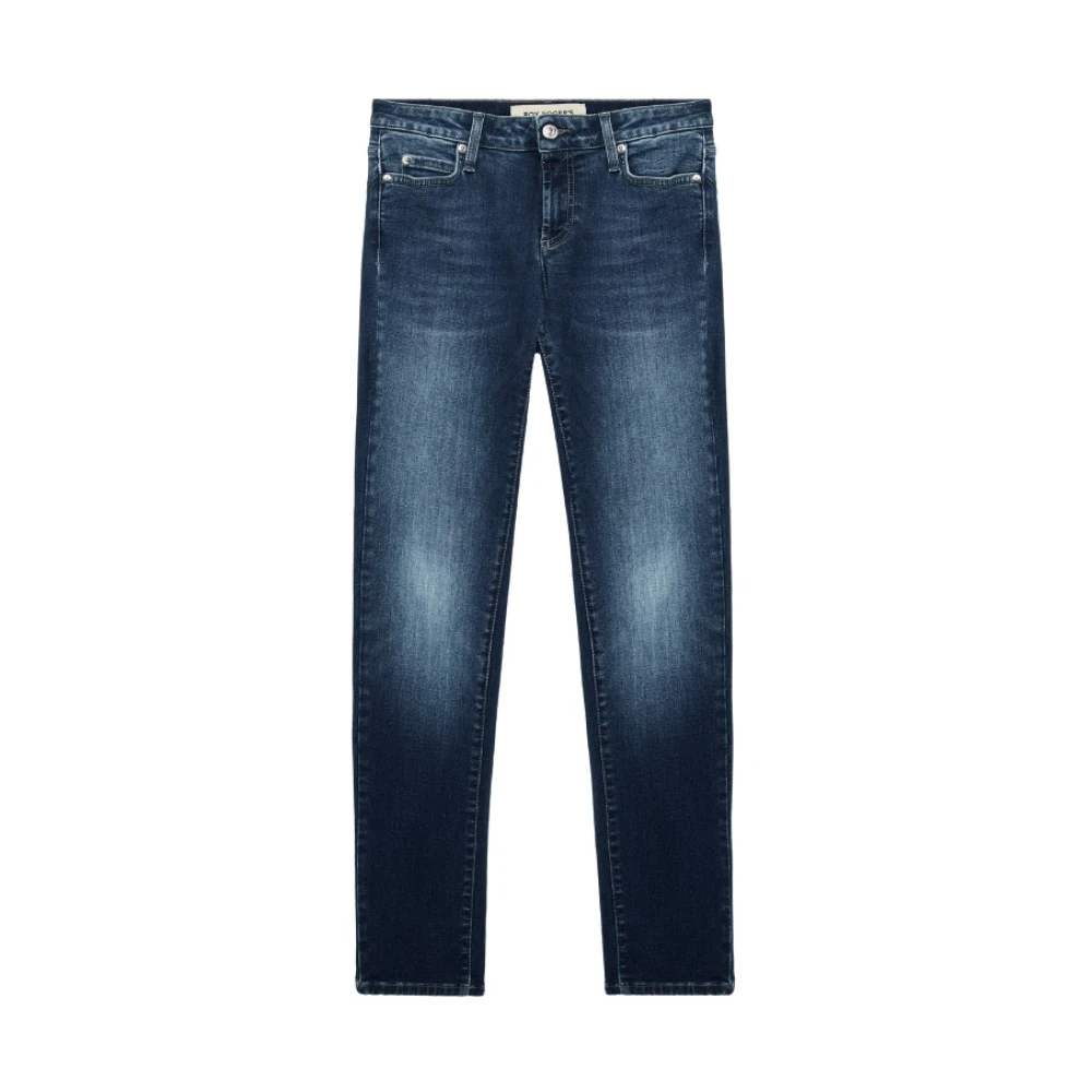 Roy Roger's Slim-fit Denim Jeans met Donkere Wassing Blue Dames