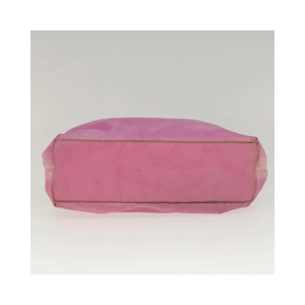 Prada Vintage Pre-owned Nylon handbags Pink Dames