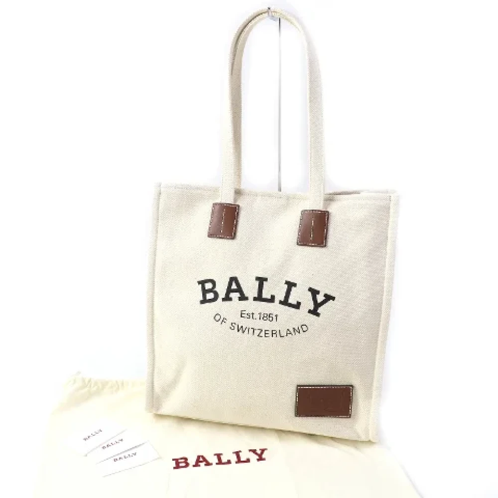 Bally Pre-owned Canvas shoulder-bags Beige Dames