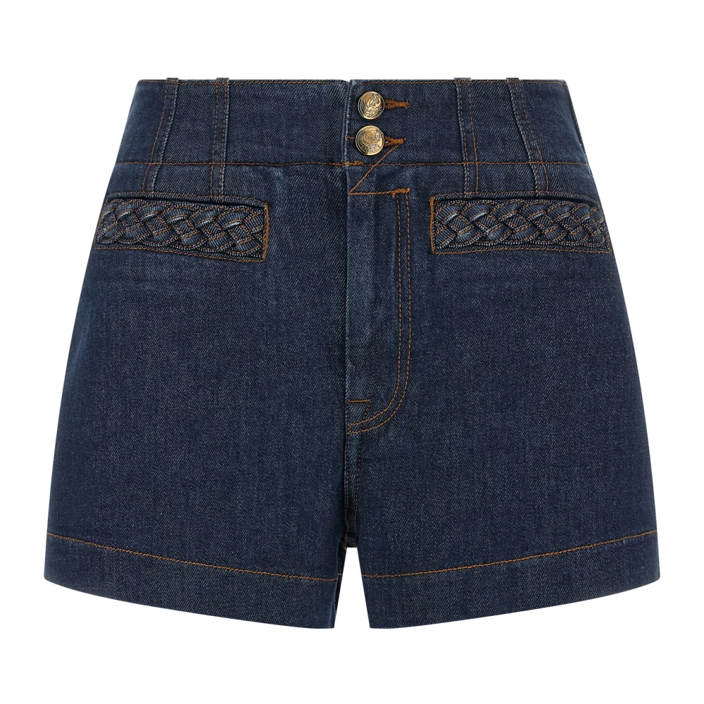 Zimmermann , Damen, Shorts, Blau, S