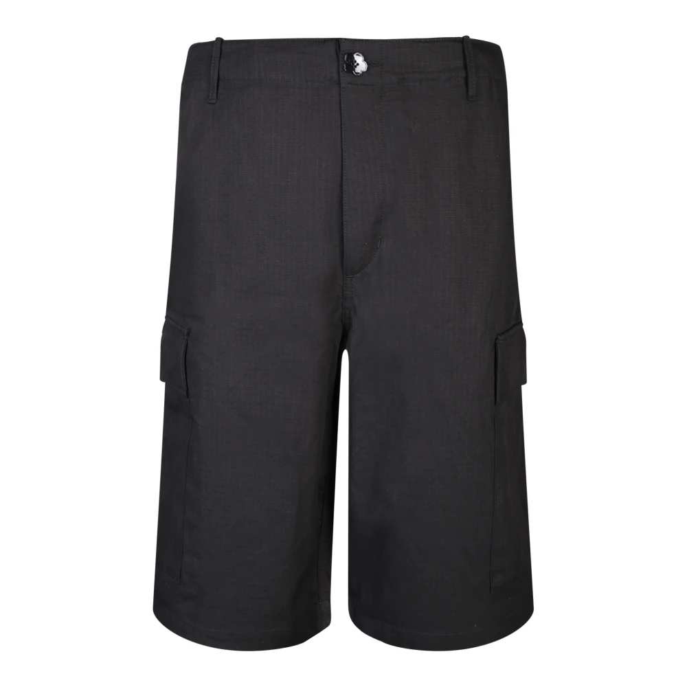 Kenzo Men's Black Casual Shorts, M, Clothing Bermudas Ss24