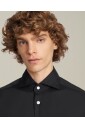 chemise-noire-en-coton-avec-boutons-sculptes-a-la-main