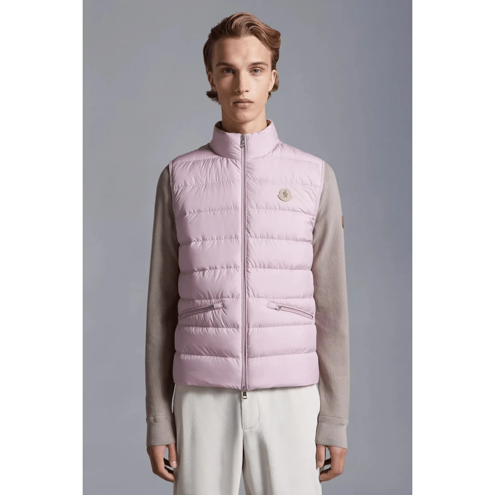 Moncler Lichtgewicht Roze Donsvest Pink Heren