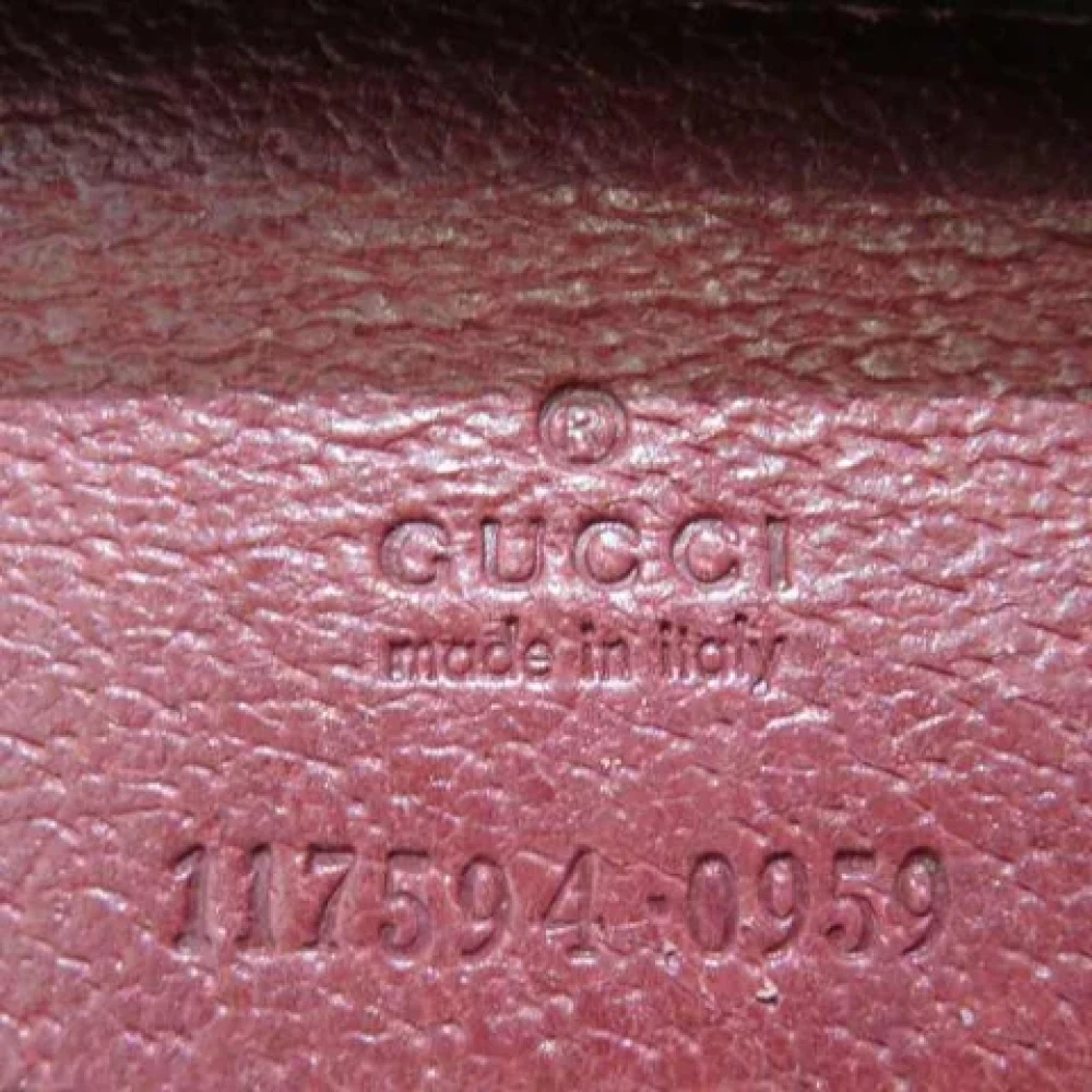 Gucci Vintage Tweedehands Beige Canvas Schoudertas Beige Dames