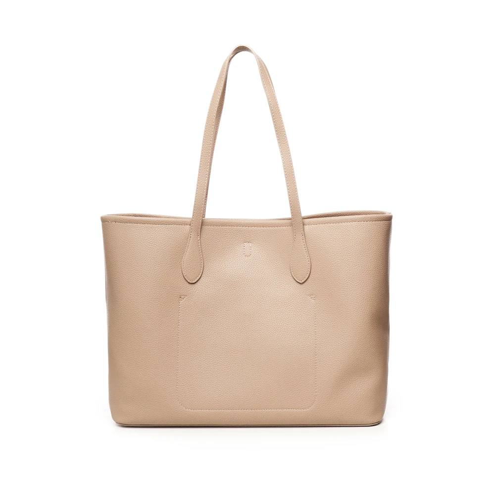 V73 Beige Schoudertas met Bovenhandvatten Beige Dames