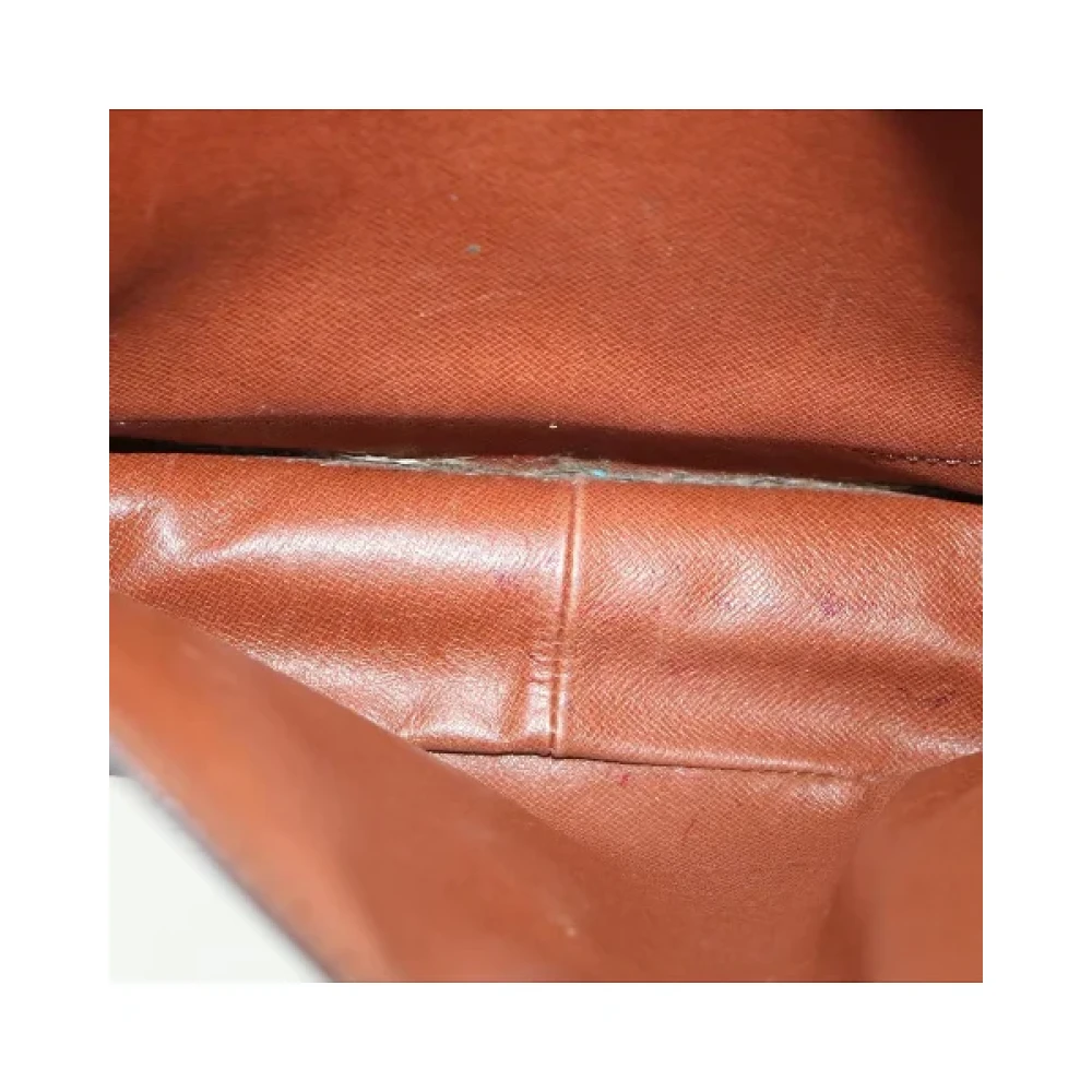 Louis Vuitton Vintage Tweedehands Bruin Canvas Louis Vuitton Schoudertassen Brown Dames
