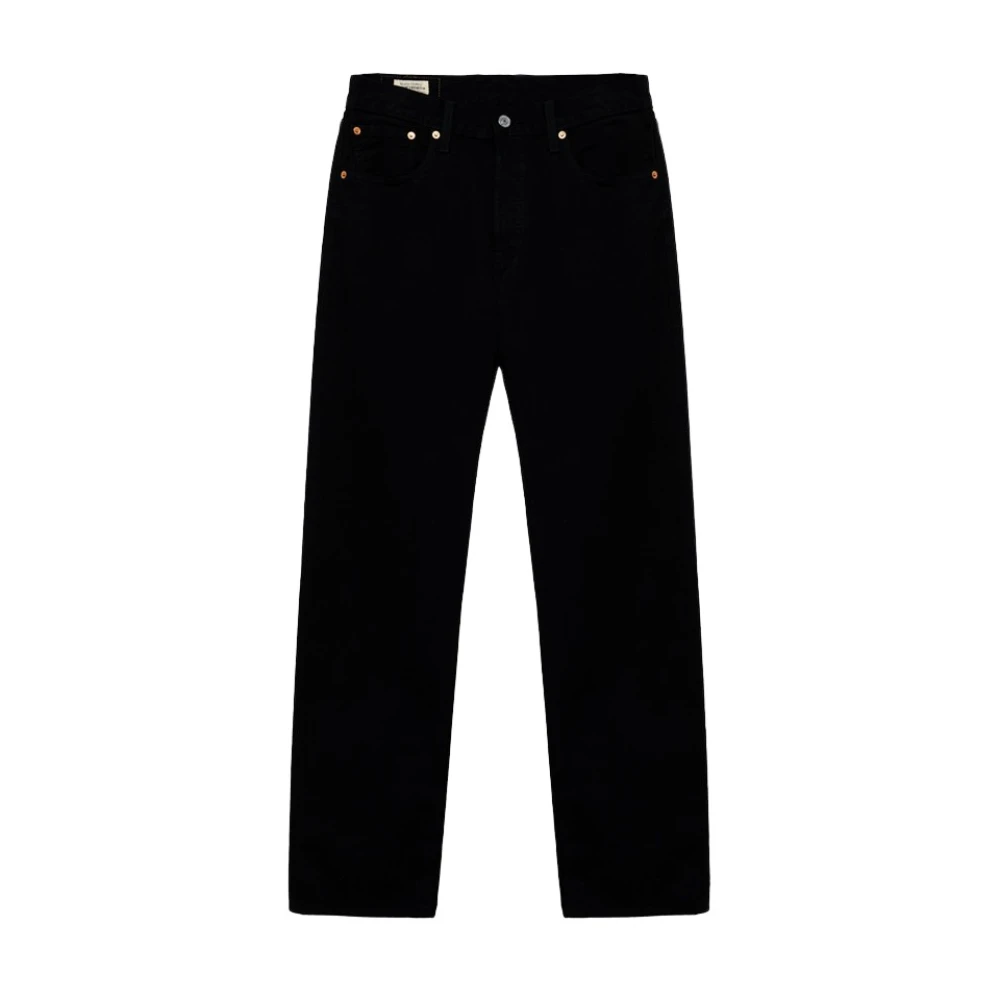 Levi's Jeans met effen kleur en hoge tailleband Black Heren