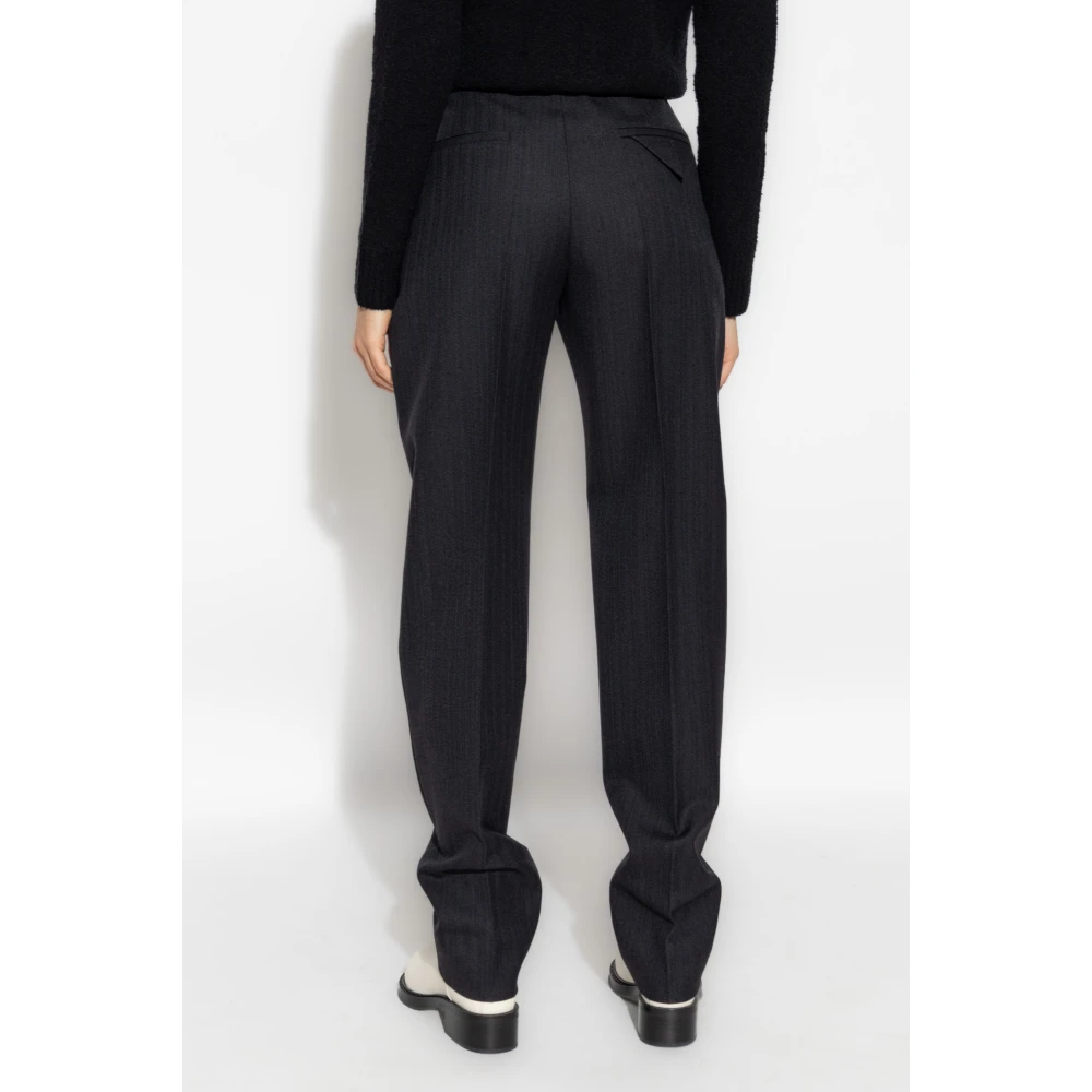 Bottega Veneta Wollen broek Gray Dames