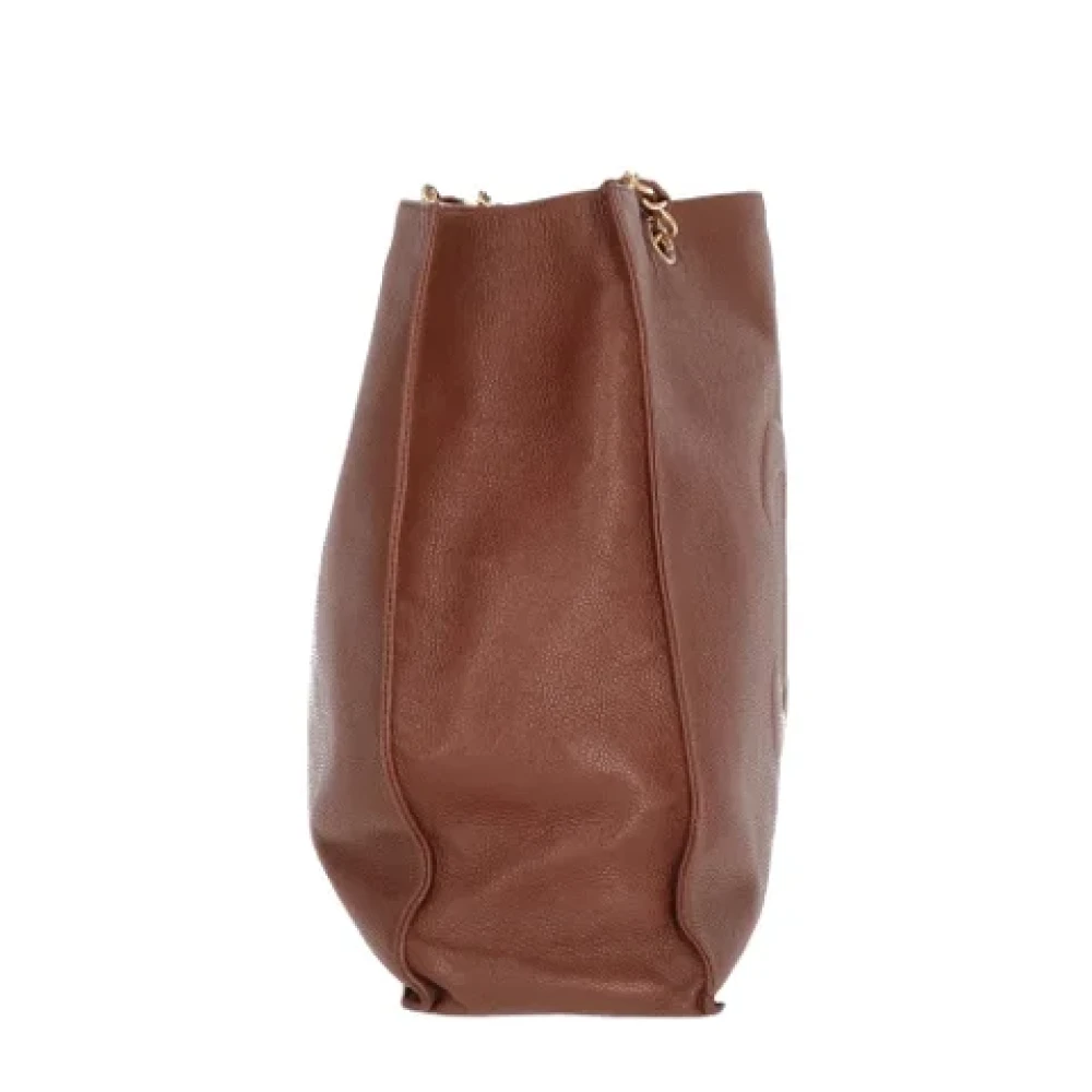 Chanel Vintage Pre-owned Leather chanel-bags Brown Dames